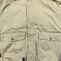 Vintage 90s Polo Ralph Lauren Harrington Jacket Mens Small Beige Full Zip Bomber