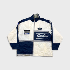 Vintage 90s New York Yankees Pro Player Jacket Mens XL White MLB Windbreaker