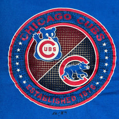 Vintage 90s Chicago Cubs T Shirt Mens XL Blue Cooperstown Collective MLB Baseball Tee