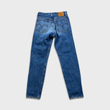Levi's Wedgie Jeans Womens 25x27 Blue Slim Tapered Leg High Rise Medium Wash Pants