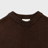 Aritzia Wilfred Free Lolan Sweatshirt Womens Small Brown Merino Wool Cropped Top