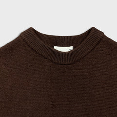 Aritzia Wilfred Free Lolan Sweatshirt Womens Small Brown Merino Wool Cropped Top