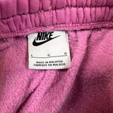 Nike Sportswear Club Sweatpants Womens Large Pink Swoosh Taper Leg Jogger