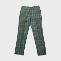 Vintage 70s Levi’s Sta-Prest Pants Mens 32x31 Green Plaid Straight Trousers