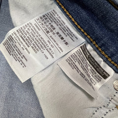 Levi's Boyfriend Jeans Womens 38x27 Blue Relaxed Fit Mid Rise Distressed Denim Pants