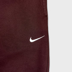 Nike Sportswear Sweatpants Mens Large Red Swoosh Taper Leg Fleece Jogger