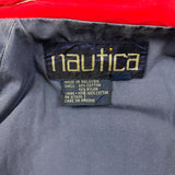 Vintage 90s Nautica Jacket Mens XL Red Full Zip Faded Outdoor Heavy Coat