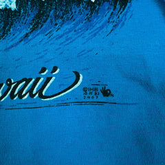 Vintage 1983 Hawaii T Shirt Mens Medium Blue Single Stitched USA Surfing Tee