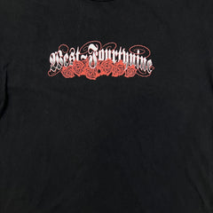 Vintage Y2K West49 T Shirt Mens Medium Black Sun Faded Distressed Skate Rose Tee