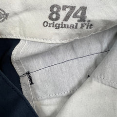 Dickies 874 Pants Mens 34x26 Blue Original Fit Workwear Casual Chino Trousers