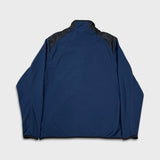 Vintage Y2K Nike Fit Therma Fleece Mens Medium Blue Swoosh Sportswear Full Zip Outdoor Jacket