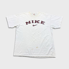 Vintage 90s Nike Sportswear T Shirt Mens XL White Swoosh USA Short Sleeve Tee