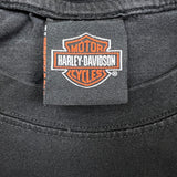 Vintage 90s Harley Davidson T Shirt Mens Large Black Skull Graphic Faded Tee