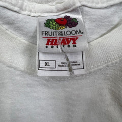 Vintage Y2K New York City T Shirt Mens XL White Fruit of The Loom Short Sleeve Tee