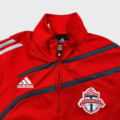 Vintage 2009 Adidas Toronto FC Track Top Mens Small Red 1/4 Zip Sweatshirt