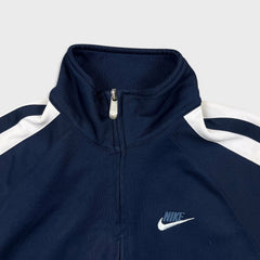 Nike Sportswear Track Jacket Mens Large Blue Swoosh Full Zip Tracksuit Top