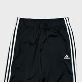 Adidas Track Pants Mens Small Black 3 Stripes Spell Out Training Athletic Jogger