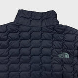 The North Face ThermoBall Eco Jacket Mens Small Black Puffer Insulated Full Zip