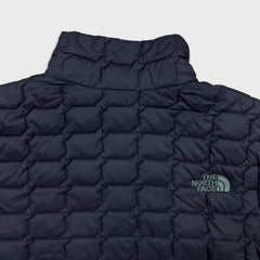 The North Face ThermoBall Eco Jacket Mens Small Black Puffer Insulated Full Zip