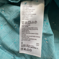 Tommy Bahama Shirt Mens Large Blue Hawaiian Checkered Preppy Button Up