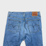 Levi's Wedgie Skinny Jeans Womens 32x26 Blue Light Wash Thrashed High Rise Denim Pants