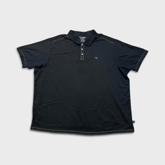 Tommy Bahama Polo Shirt Mens 3XL Black Island Zone Supima Short Sleeve