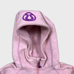 Lululemon Scuba Hoodie Womens Size 4 Pink Full Zip Sports Hooded Sweater