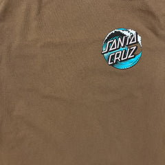 Santa Cruz T Shirt Mens Medium Brown Double Side Skateboard Graphic Tee