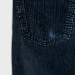 Levi's 511 Pants Mens 32x26 Black Slim Fit Stretch Corduroy Casual Trousers