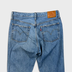 Levi's 501 Jeans Womens 30x32 Blue Original Fit Straight Distressed Medium Wash Denim Pants