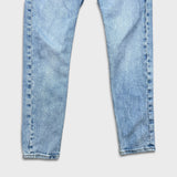 Levi's 501 S Jeans Womens 27x28 Blue Skinny Fit Slim Taper Leg Light Wash Denim Pants