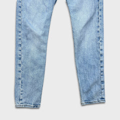 Levi's 501 S Jeans Womens 27x28 Blue Skinny Fit Slim Taper Leg Light Wash Denim Pants