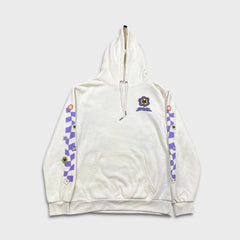 Zoo York Hoodie Mens Large White Live Everyday As If It's Your Last Pullover