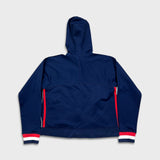 Adidas Essentials Hoodie Mens Small Blue Full Zip Lightweight Hooded Sweater