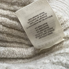 Babaton Aritzia Sweater Womens Small Gray Merino Wool Deep V Neck Knit Pullover