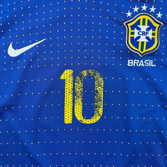 Vintage 2006 Nike Brazil Ricardo Kaka Soccer Jersey Mens XL Blue Dri-FIT FIFA World Cup
