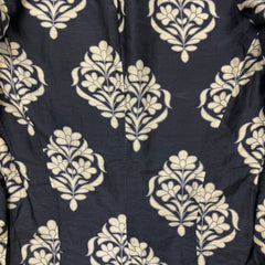 Vintage Y2K Danier Leather Jacket Womens Small Gray Silk Floral Damask Lined Bomber