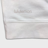 Lululemon Perfectly Oversized Crop Crewneck Womens Large White Sweatshirt Pullover