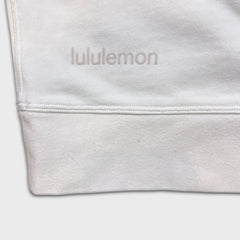 Lululemon Perfectly Oversized Crop Crewneck Womens Large White Sweatshirt Pullover