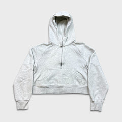 Lululemon Scuba Oversized 1/2 Zip Hoodie Womens XS Gray Hooded Sweater