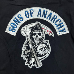 Sons of Anarchy T Shirt Mens Large Black SOA Biker Reaper TV Series Graphic Tee