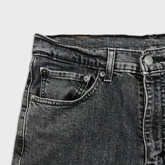 Levi's 505 Jeans Mens 32x26 Black Regular Fit Straight Leg Dark Wash Denim Pants