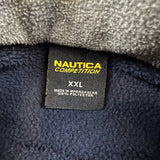 Vintage Y2K Nautica Competition Fleece Mens 2XL Blue 1/4 Zip Pullover Jacket