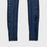 Lululemon Practice Daily Pants Womens Size 2 Blue Mid Rise Yoga Leggings Tights