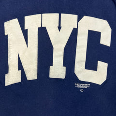 Black Chocoolate NYC T Shirt Mens Medium Blue Collegiate Arch Logo Tee