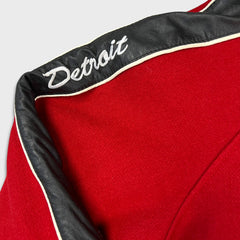 Vintage 90s Detroit Red Wings Jacket Mens XL Red Original Six NHL Hockey Bomber