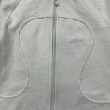 Lululemon Scuba Hoodie Womens Small White Full Zip Sports Hooded Sweater