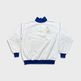 Vintage 90s Xerox Winter Olympics Sweatshirt Mens XL White Button Up Pullover Crewneck