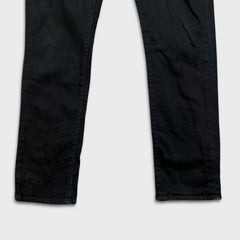 Levi's 511 Jeans Mens 34x34 Black Slim Fit Mid Rise Dark Wash Stretch Denim Pants