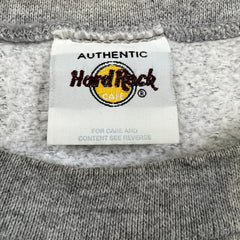 Vintage 90s Hard Rock Cafe Sweatshirt Mens XL Gray Salt Lake City USA Pullover